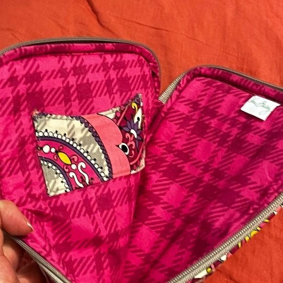Vera Bradley Padded Tech Case Kindle E Reader Paisley Meet Plaid  Quilted Fabric - Picture 3 of 8